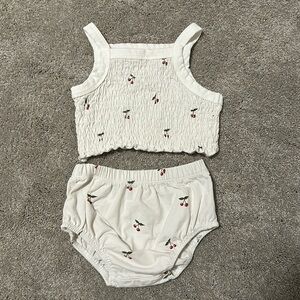 OAT baby girls matching cherry set, 1/2